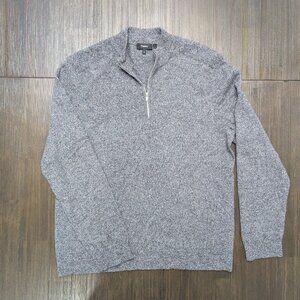 Theory | Men's XL Gray Zip-Up Sweater | 100% Cashmere